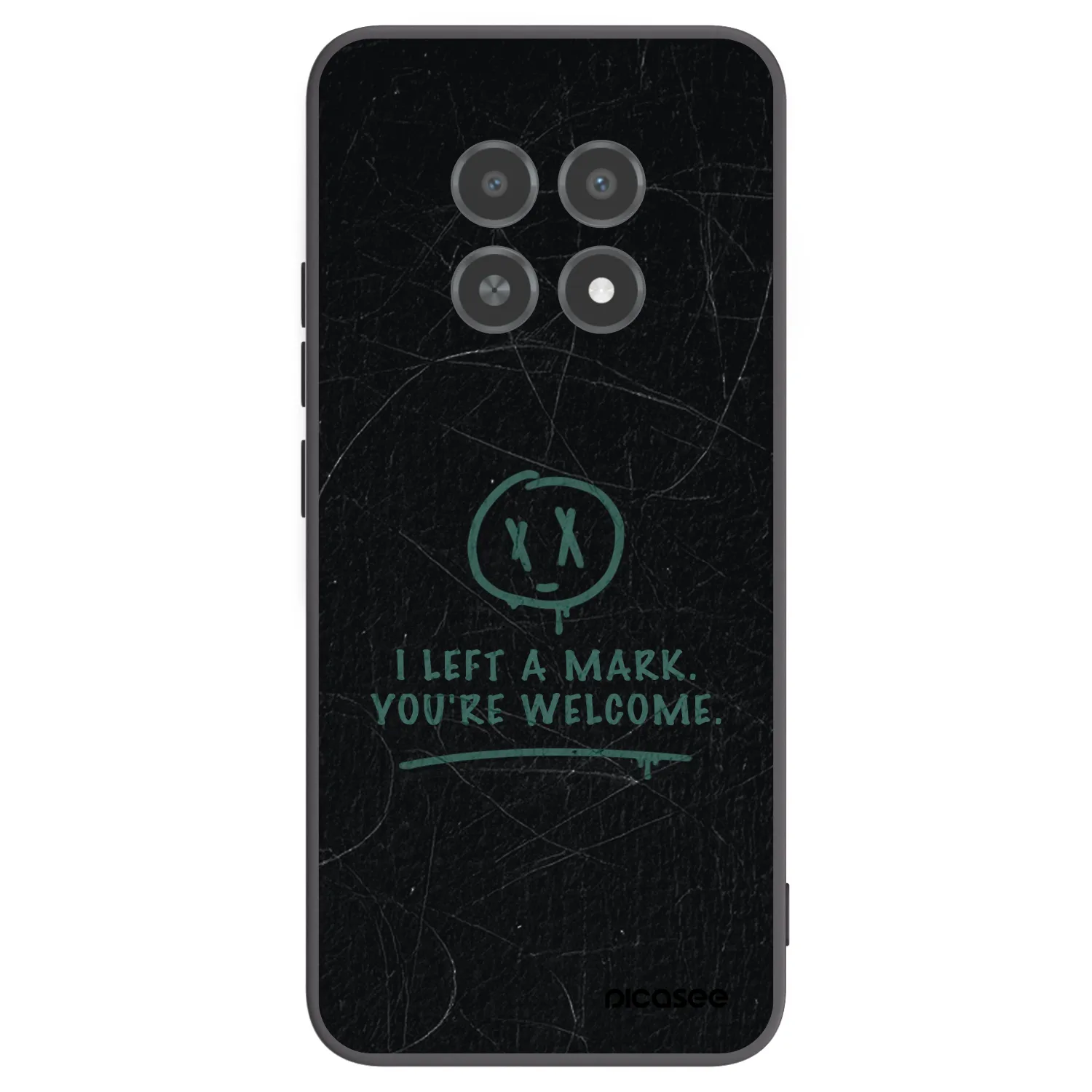 Picasee fekete szilikon tok az alábbi mobiltelefonokra Realme 12X - LEFT A MARK