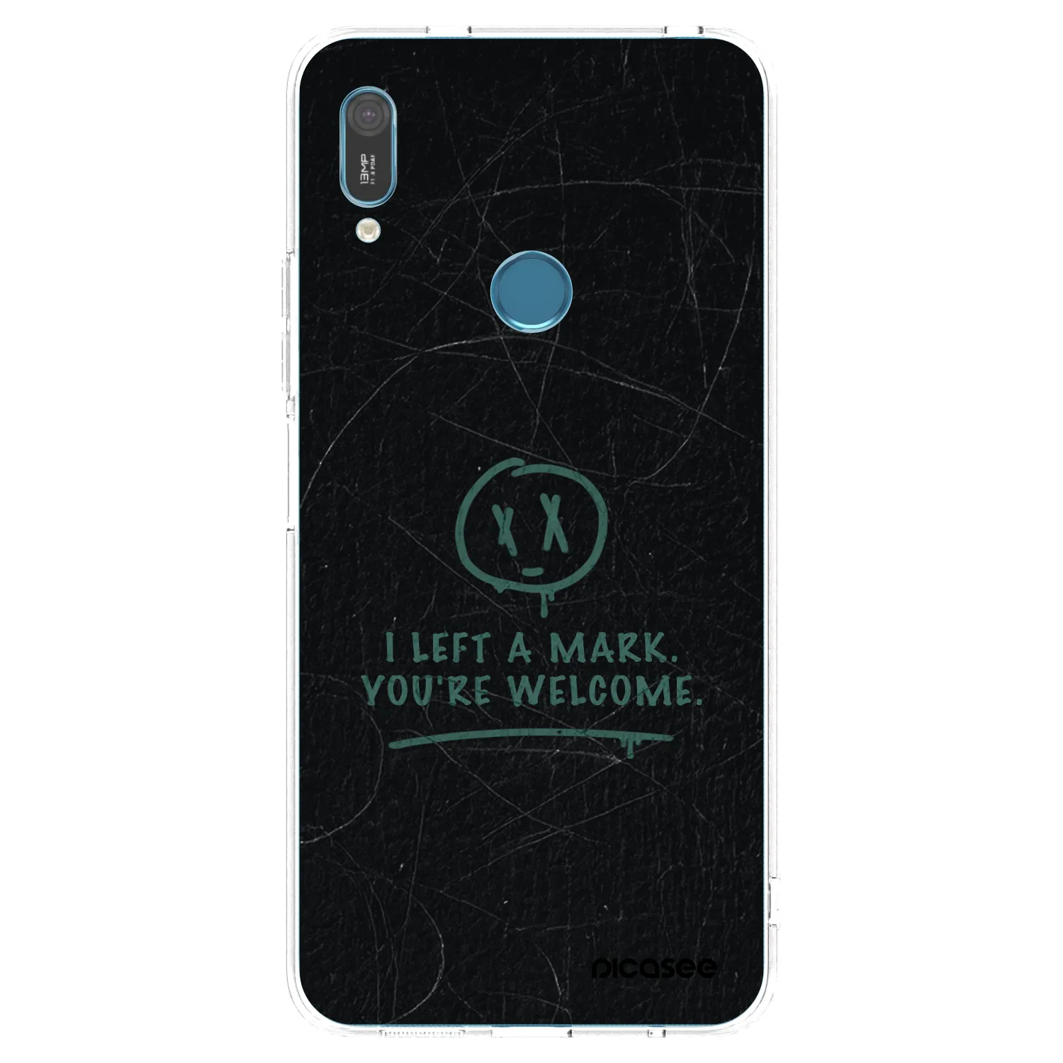 Picasee átlátszó szilikon tok az alábbi mobiltelefonokra Huawei Y6 2019 - LEFT A MARK