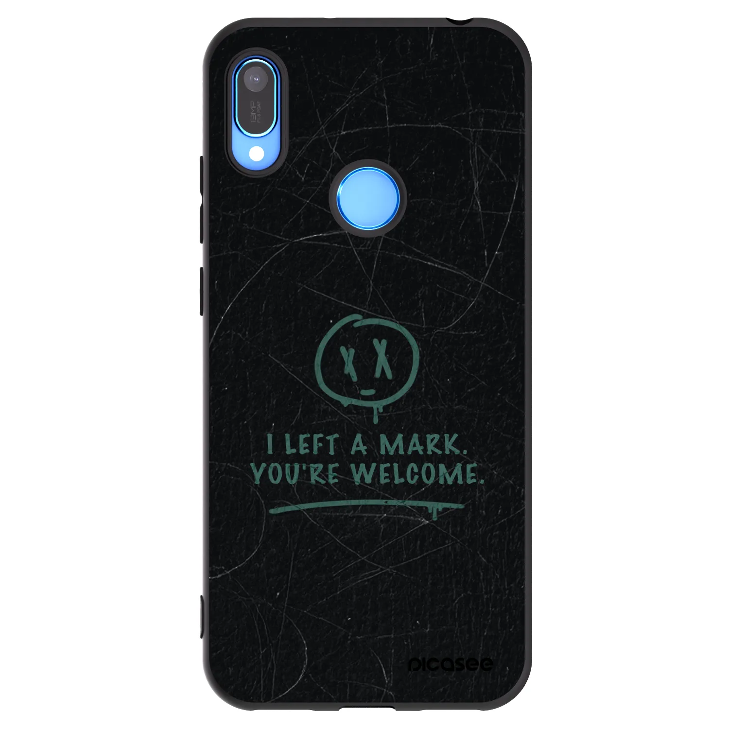 Picasee fekete szilikon tok az alábbi mobiltelefonokra Huawei Y6 2019 - LEFT A MARK