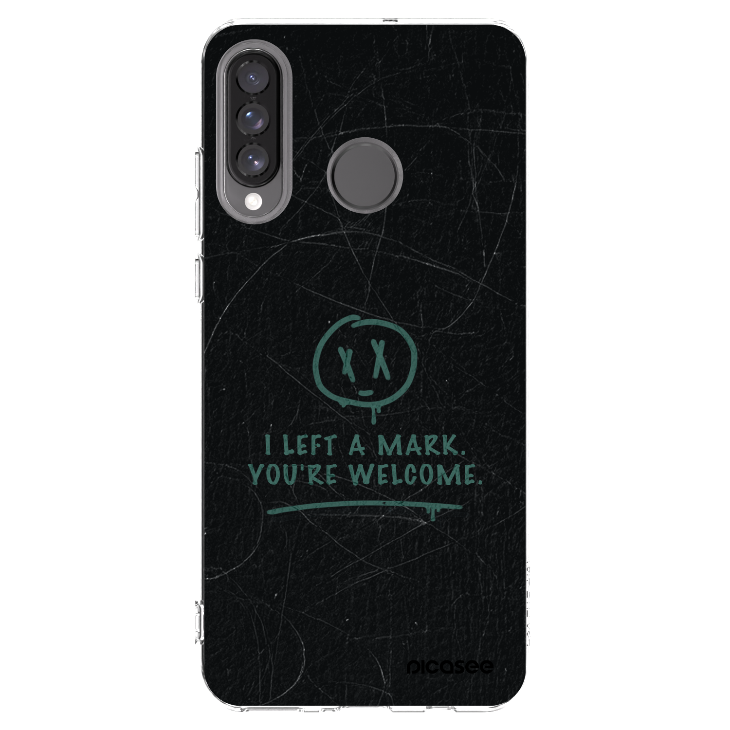 Picasee átlátszó szilikon tok az alábbi mobiltelefonokra Huawei P30 Lite - LEFT A MARK