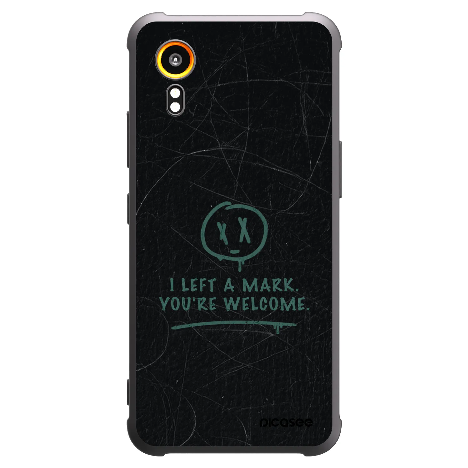 Picasee fekete szilikon tok az alábbi mobiltelefonokra Samsung Galaxy Xcover 7 - LEFT A MARK