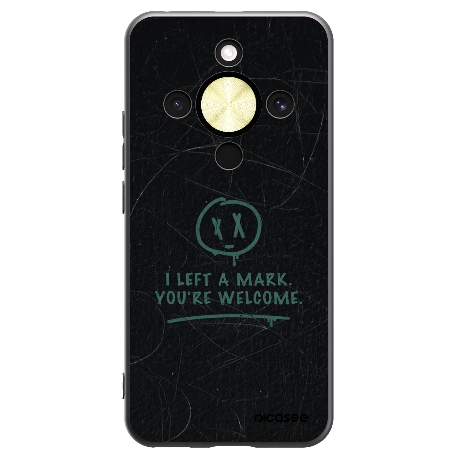 Picasee fekete szilikon tok az alábbi mobiltelefonokra Honor Magic8 Lite 5G - LEFT A MARK