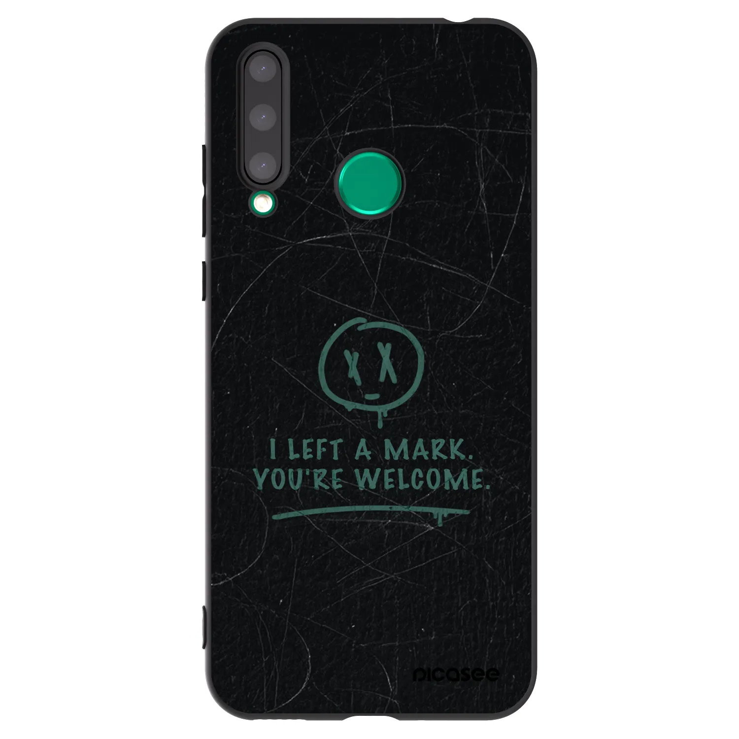Picasee fekete szilikon tok az alábbi mobiltelefonokra Honor 20 Lite - LEFT A MARK