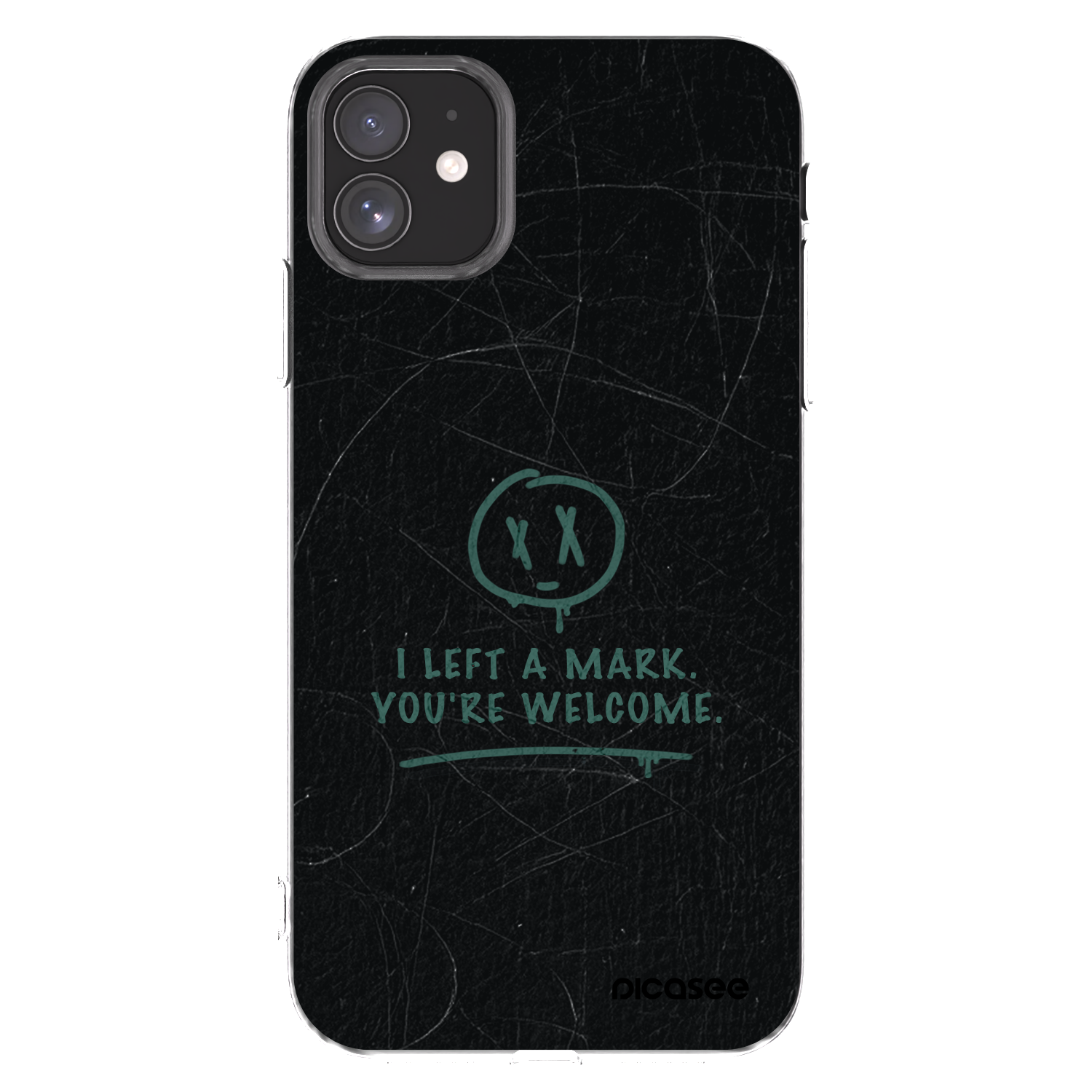 Picasee átlátszó szilikon tok az alábbi mobiltelefonokra Apple iPhone 11 - LEFT A MARK