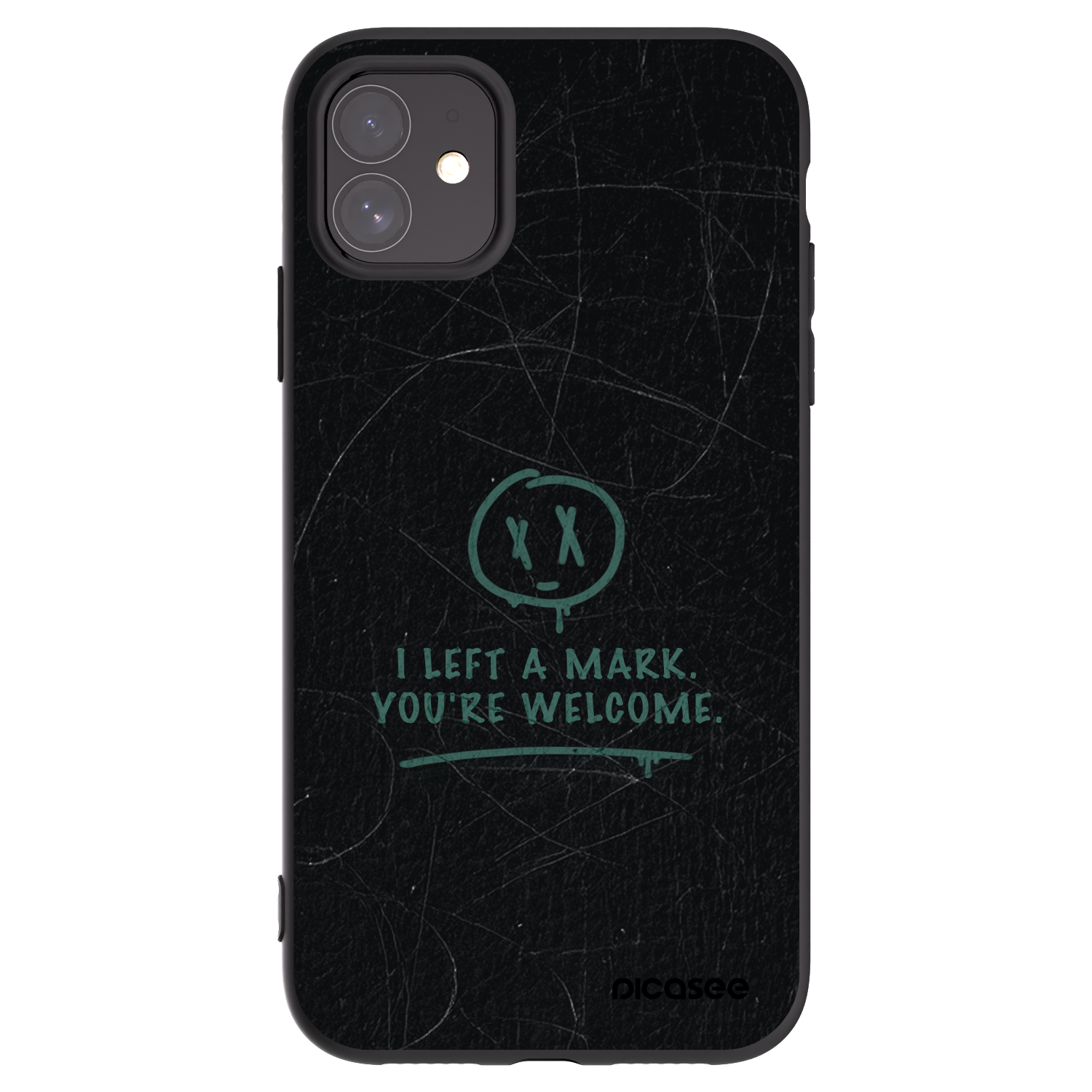 Picasee fekete szilikon tok az alábbi mobiltelefonokra Apple iPhone 11 - LEFT A MARK