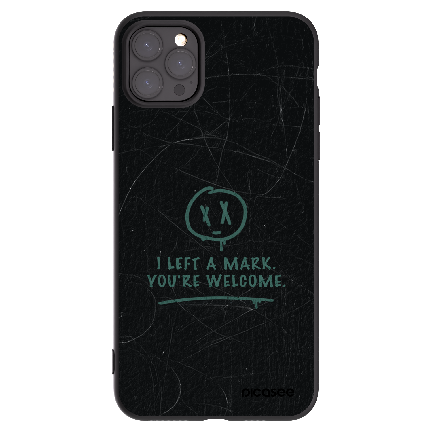Picasee fekete szilikon tok az alábbi mobiltelefonokra Apple iPhone 11 Pro Max - LEFT A MARK