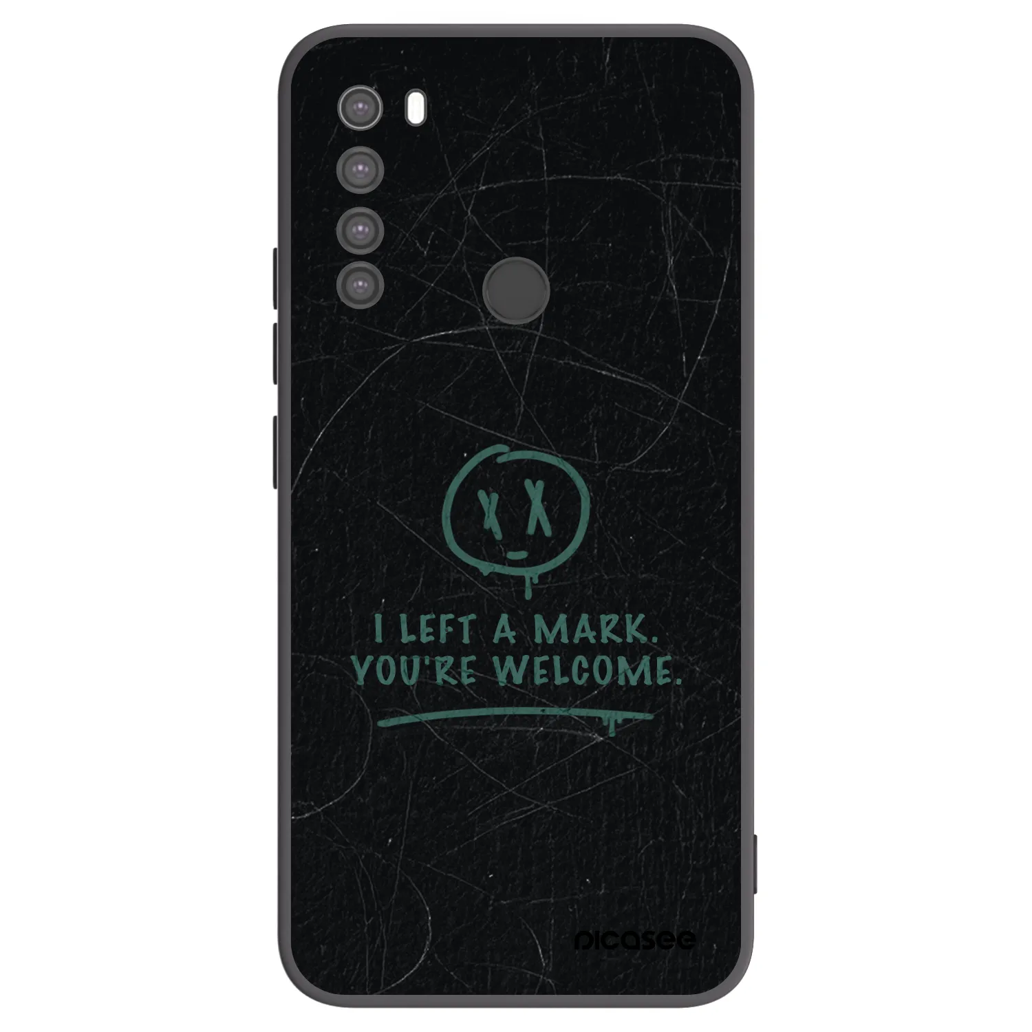 Picasee fekete szilikon tok az alábbi mobiltelefonokra Xiaomi Redmi Note 8 - LEFT A MARK