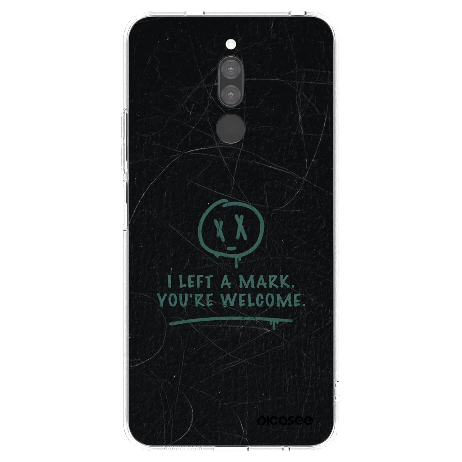 Picasee átlátszó szilikon tok az alábbi mobiltelefonokra Xiaomi Redmi 8 - LEFT A MARK