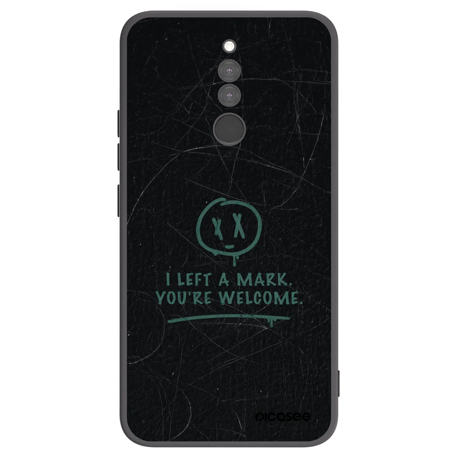 Picasee fekete szilikon tok az alábbi mobiltelefonokra Xiaomi Redmi 8 - LEFT A MARK