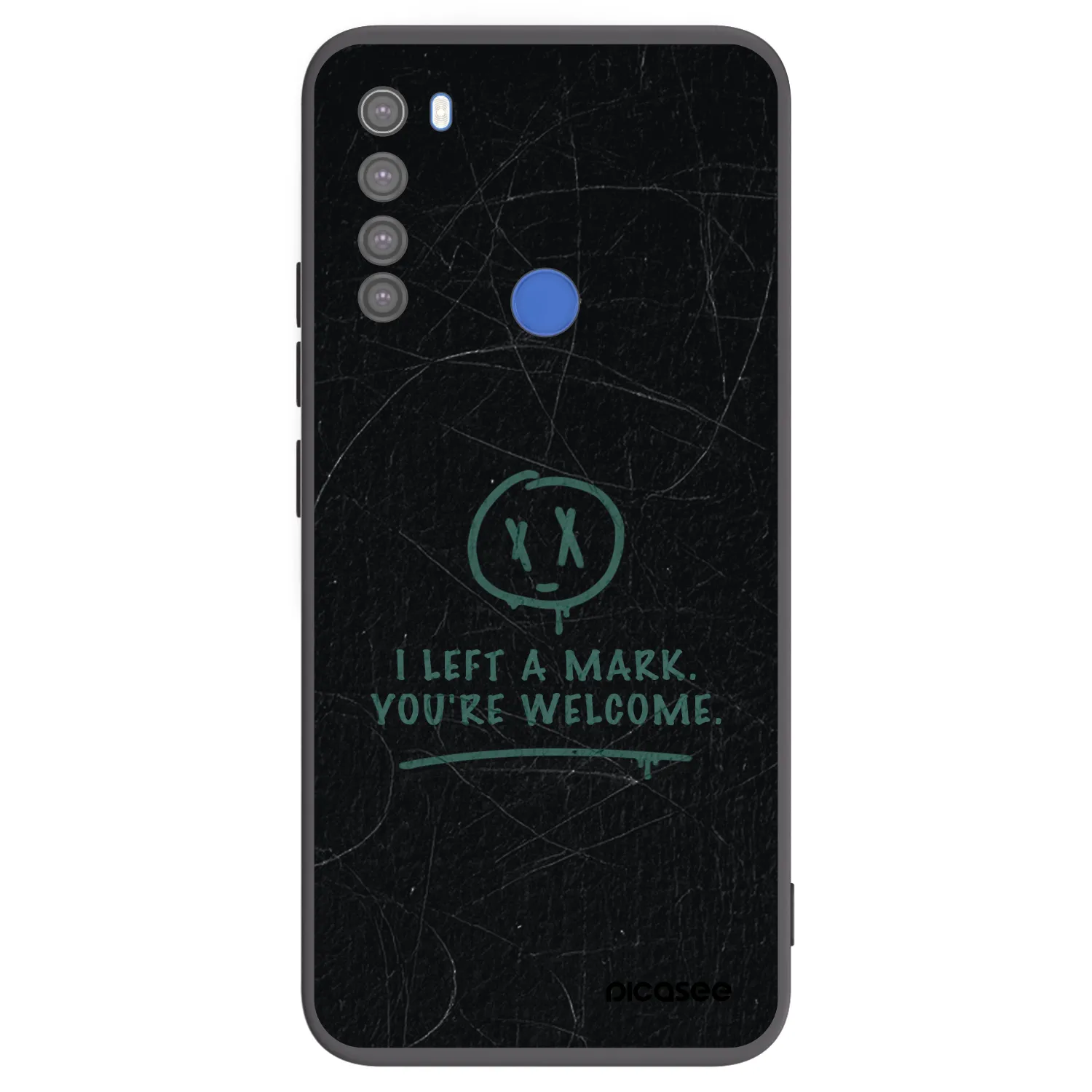 Picasee fekete szilikon tok az alábbi mobiltelefonokra Xiaomi Redmi Note 8T - LEFT A MARK