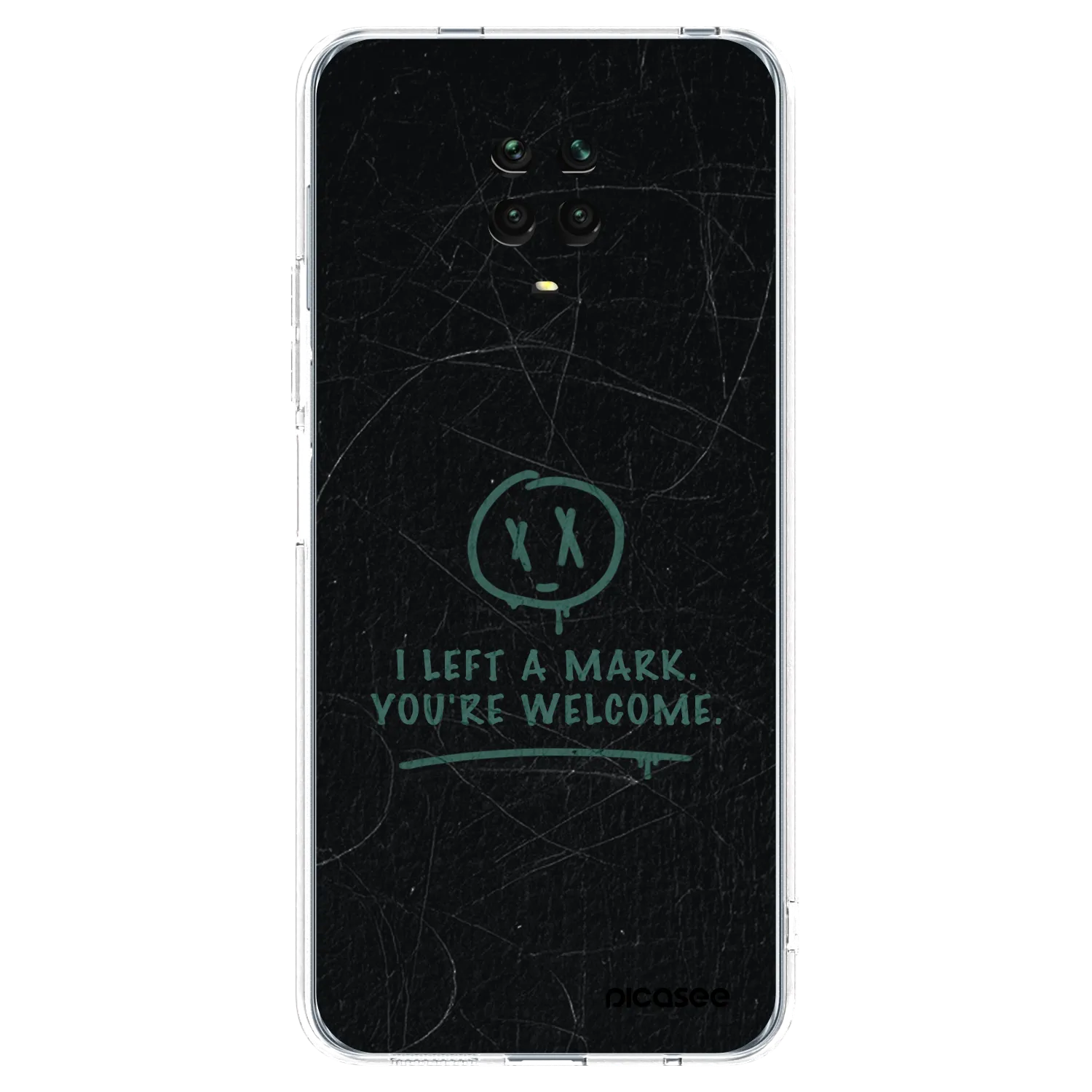 Picasee átlátszó szilikon tok az alábbi mobiltelefonokra Xiaomi Redmi Note 9S - LEFT A MARK