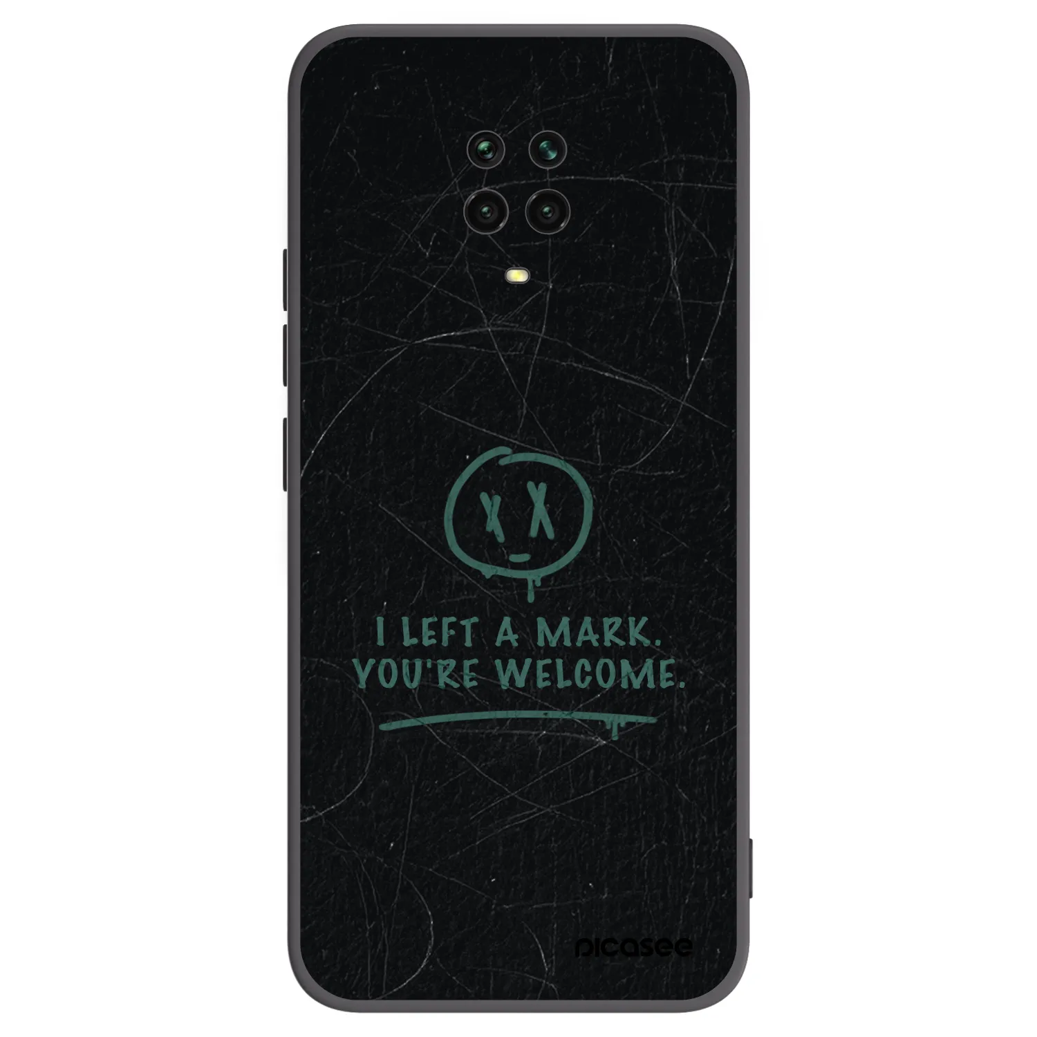 Picasee fekete szilikon tok az alábbi mobiltelefonokra Xiaomi Redmi Note 9S - LEFT A MARK