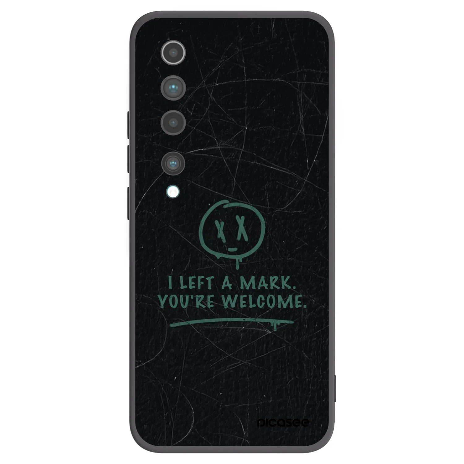 Picasee fekete szilikon tok az alábbi mobiltelefonokra Xiaomi Mi 10 - LEFT A MARK