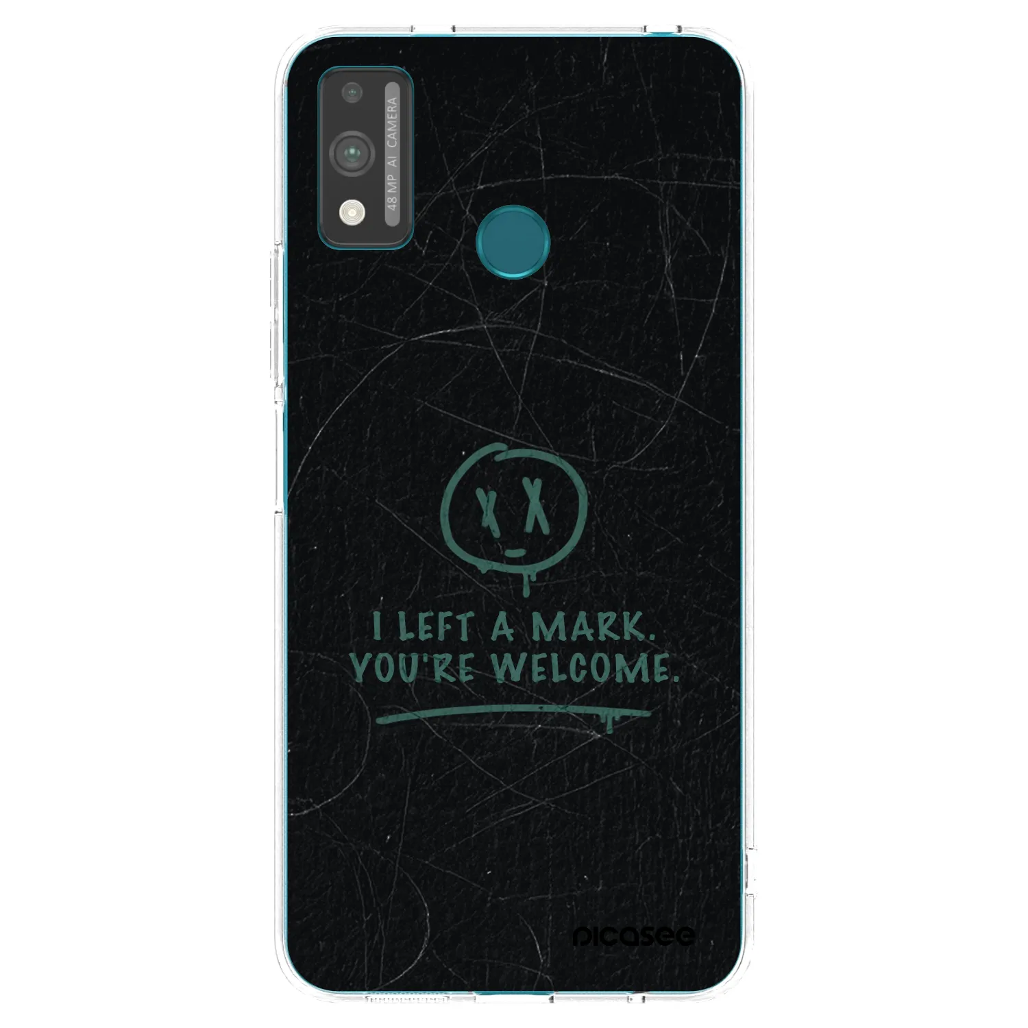Picasee átlátszó szilikon tok az alábbi mobiltelefonokra Honor 9X Lite - LEFT A MARK