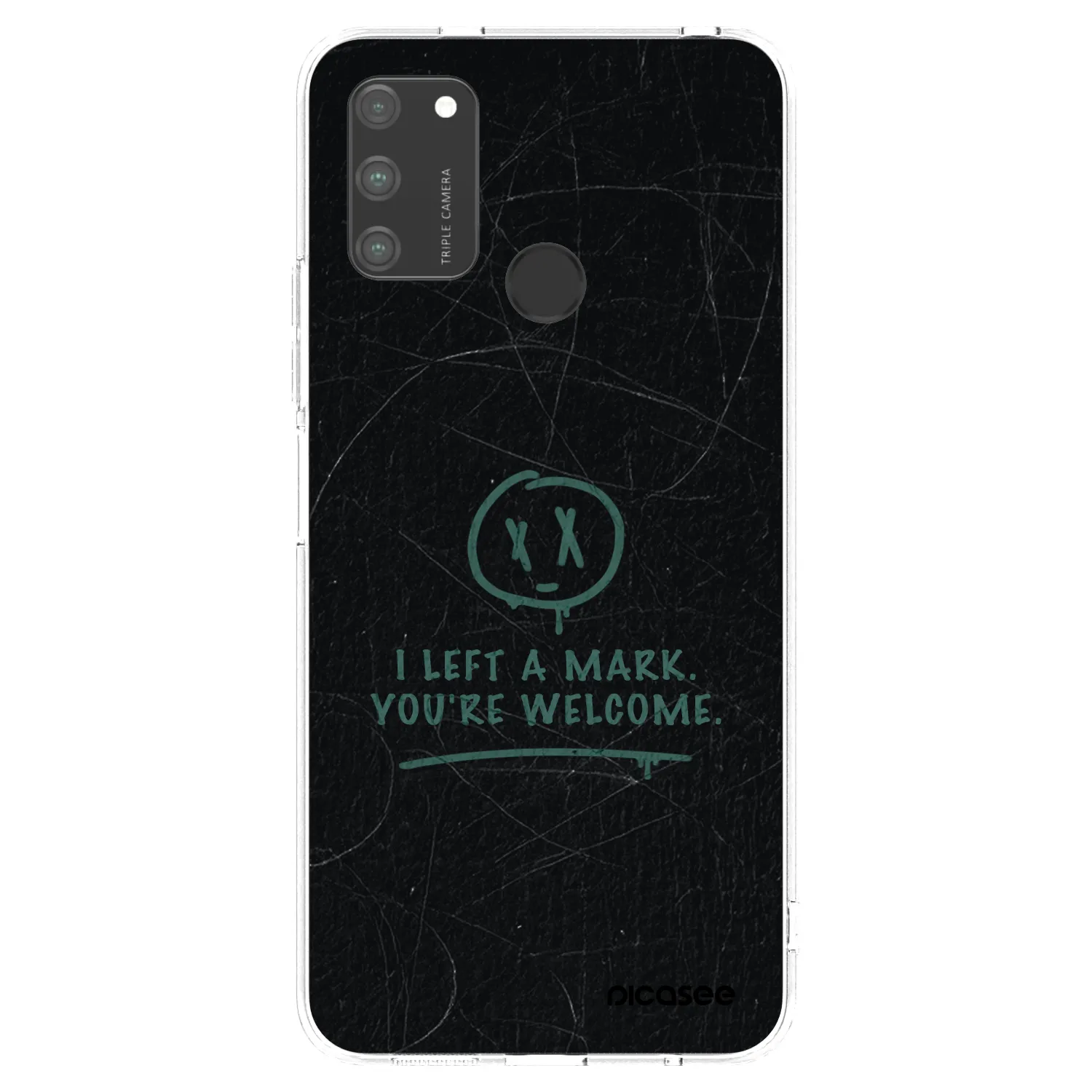 Picasee átlátszó szilikon tok az alábbi mobiltelefonokra Honor 9A - LEFT A MARK
