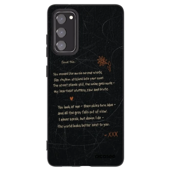 Picasee fekete szilikon tok az alábbi mobiltelefonokra Samsung Galaxy S20 FE - POET