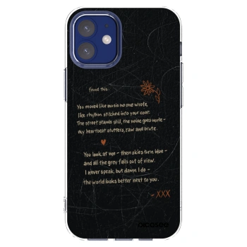 Picasee átlátszó szilikon tok az alábbi mobiltelefonokra Apple iPhone 12 mini - POET