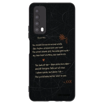 Picasee fekete szilikon tok az alábbi mobiltelefonokra Huawei P Smart 2021 - POET