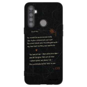 Picasee fekete szilikon tok az alábbi mobiltelefonokra Realme 6i - POET