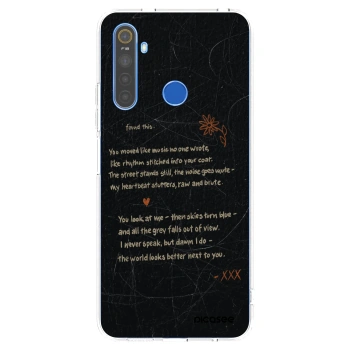 Picasee átlátszó szilikon tok az alábbi mobiltelefonokra Realme 5 - POET