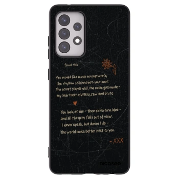 Picasee fekete szilikon tok az alábbi mobiltelefonokra Samsung Galaxy A52 5G A525F - POET