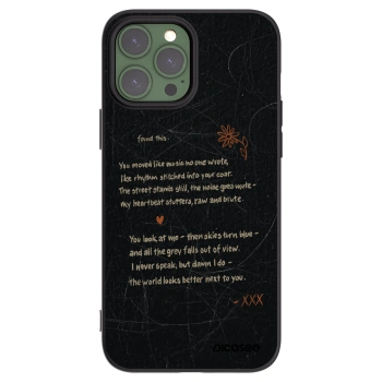 Picasee fekete szilikon tok az alábbi mobiltelefonokra Apple iPhone 13 Pro Max - POET