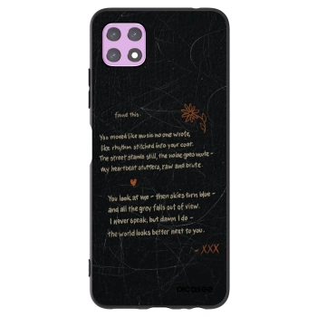 Picasee fekete szilikon tok az alábbi mobiltelefonokra Samsung Galaxy A22 A226B 5G - POET