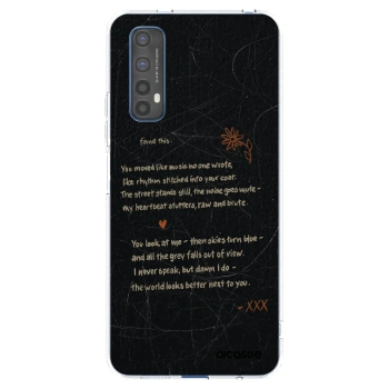 Picasee átlátszó szilikon tok az alábbi mobiltelefonokra Realme 7 - POET