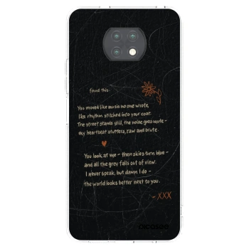 Picasee átlátszó szilikon tok az alábbi mobiltelefonokra Xiaomi Redmi Note 9T - POET