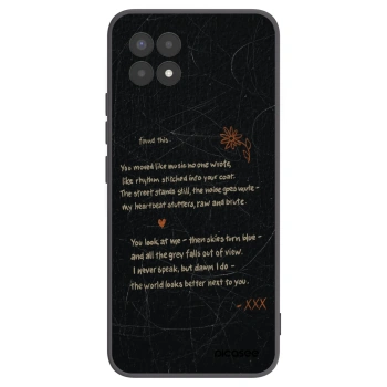 Picasee fekete szilikon tok az alábbi mobiltelefonokra Realme 8i - POET