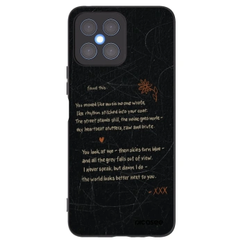 Picasee fekete szilikon tok az alábbi mobiltelefonokra Honor X8 4G - POET