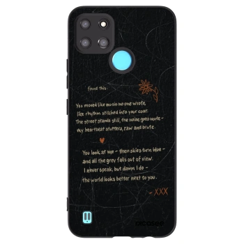 Picasee fekete szilikon tok az alábbi mobiltelefonokra Realme C21Y - POET