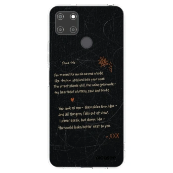Picasee átlátszó szilikon tok az alábbi mobiltelefonokra Realme C21Y - POET