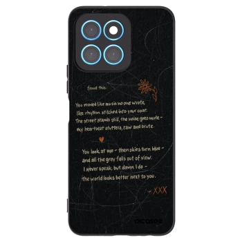 Picasee fekete szilikon tok az alábbi mobiltelefonokra Honor X8 5G - POET