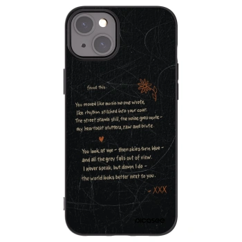 Picasee fekete szilikon tok az alábbi mobiltelefonokra Apple iPhone 15 Plus - POET