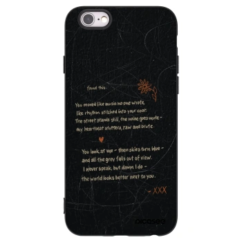 Picasee fekete szilikon tok az alábbi mobiltelefonokra Apple iPhone 6/6S - POET
