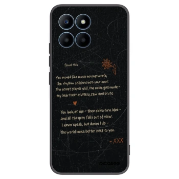 Picasee fekete szilikon tok az alábbi mobiltelefonokra Honor 70 Lite - POET