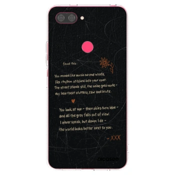 Picasee átlátszó szilikon tok az alábbi mobiltelefonokra Xiaomi Mi 8 Lite - POET