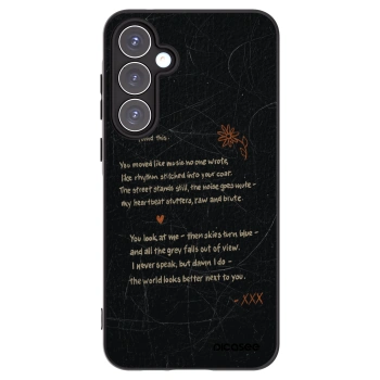 Picasee fekete szilikon tok az alábbi mobiltelefonokra Samsung Galaxy A55 5G A556B - POET