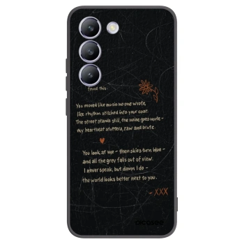 Picasee fekete szilikon tok az alábbi mobiltelefonokra Vivo V40 SE 5G - POET
