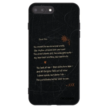 Picasee fekete szilikon tok az alábbi mobiltelefonokra Apple iPhone 8 Plus - POET