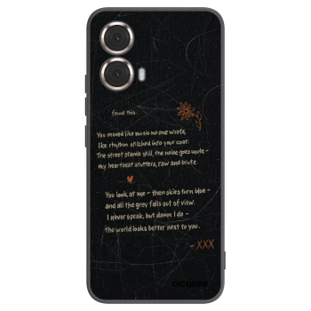 Picasee fekete szilikon tok az alábbi mobiltelefonokra Motorola Moto G85 - POET