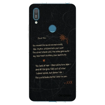 Picasee átlátszó szilikon tok az alábbi mobiltelefonokra Huawei Y7 2019 - POET