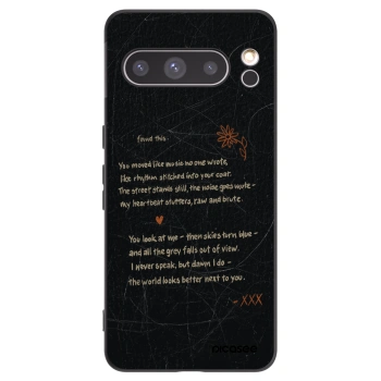 Picasee fekete szilikon tok az alábbi mobiltelefonokra Google Pixel 8 Pro - POET