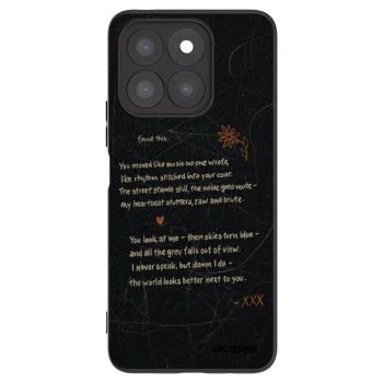 Picasee fekete szilikon tok az alábbi mobiltelefonokra Honor X8c - POET