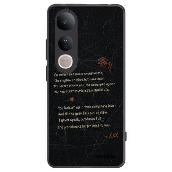 Picasee fekete szilikon tok az alábbi mobiltelefonokra Vivo V50 Lite 5G - POET