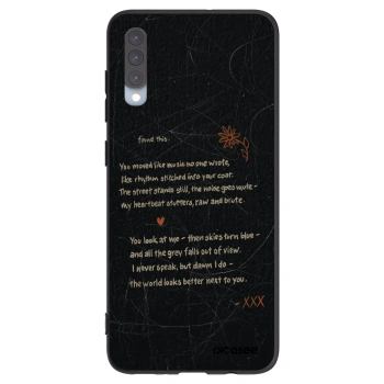 Picasee fekete szilikon tok az alábbi mobiltelefonokra Samsung Galaxy A70 A705F - POET