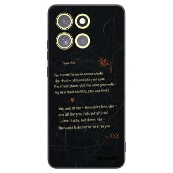 Picasee fekete szilikon tok az alábbi mobiltelefonokra Motorola Moto G86 5G - POET