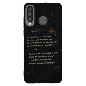 Picasee átlátszó szilikon tok az alábbi mobiltelefonokra Huawei P30 Lite - POET