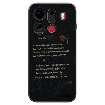 Picasee fekete szilikon tok az alábbi mobiltelefonokra OPPO Find X9 Pro - POET